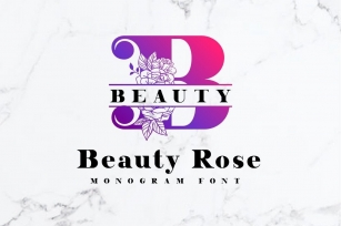 Beauty Rose Monogram Font Download