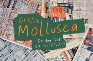 Green Mollusca - Display Font Font Download
