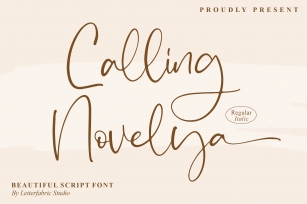 Calling Novelya Font Download
