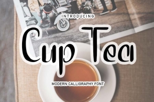 Cup Tea Font Download