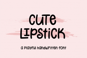 Cute Lipstick Font Download