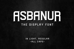 Asbanur - The Display Font Font Download