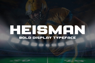 Heisman - Sports Display Typeface Font Download