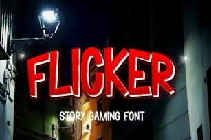 Flicker – Story Gaming Font Font Download