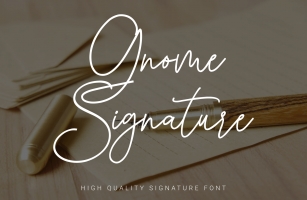 Gnome Signature Font Download