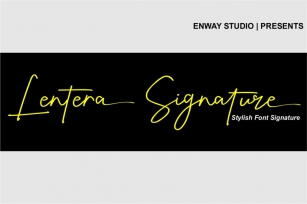 Lentera Signature Font Download