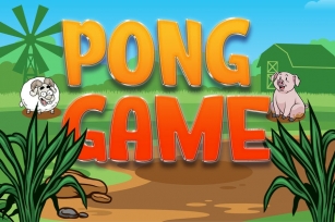 Pong Game - Kids Gaming Font Font Download