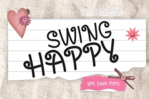 Swing Happy – Girl Teen Font Font Download