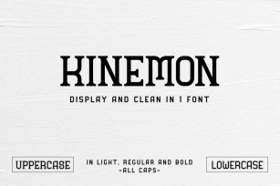 Kinemon - Display and Clean Font Family Font Download