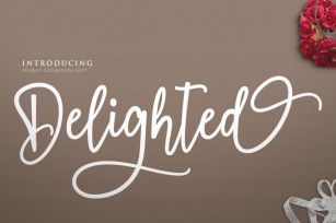 Delighted! A Beautiful Modern Calligraphy Font Download
