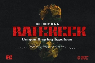 Batereck - Display Typeface Font Download