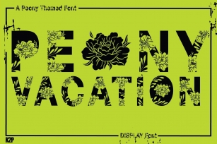 Peony Vacation Font Download