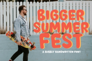 BIGGER SUMMER FEST Typeface Font Download