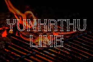 Yunkathu Line Font Font Download