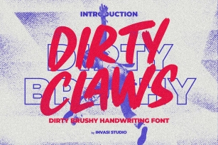 Dirty Claws - Brushy Display Font Font Download