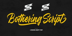 Bothering Scrip Font Download