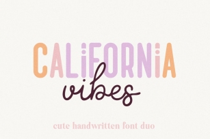 California Vibes Font Duo Font Download