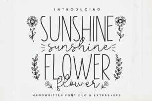 Sunshine Flower Font Download