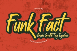 Funk Fact - Simple Graffiti Tag Typeface Font Download