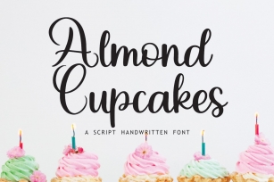 Almond Cupcakes Font Download
