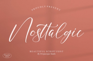 Nosttalgic Script Font Font Download