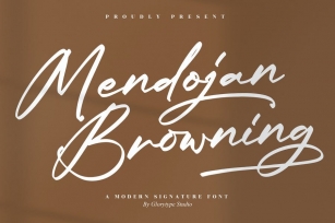 Mendojan Browning Signature Font Font Download