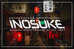 Inosuke sans serif font Font Download