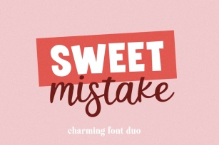 Sweet Mistake Font Duo Font Download