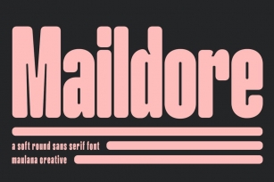 Maildore Soft Round Sans Serif Font Font Download