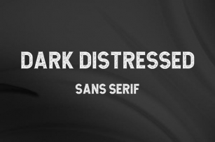 Dark Distressed Font Download