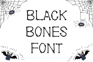 Black Bones | Halloween Font Font Download