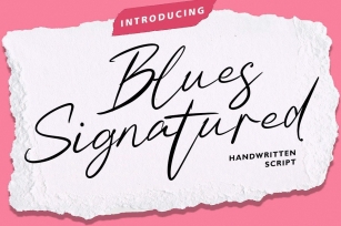 Blues Signatured Font Download