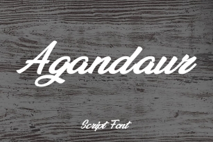 Agandaur Script Font Font Download