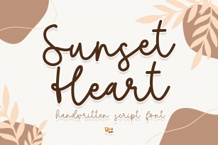Sunset Heart Font Download