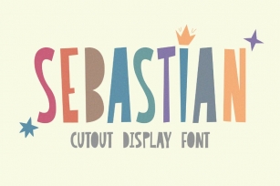 Sebastian - Cutout Typeface Font Download