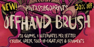 Offhand Brush Font Download