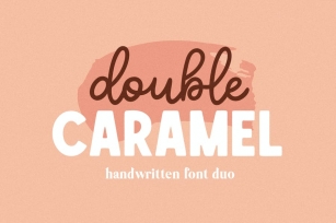 Double Caramel Font Duo Font Download