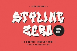 Styling Zero - Graffiti Display Font Font Download