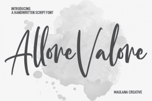 Allore Valore Script Font Font Download