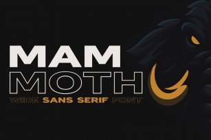 Mammoth - Wide & Bold Font Download