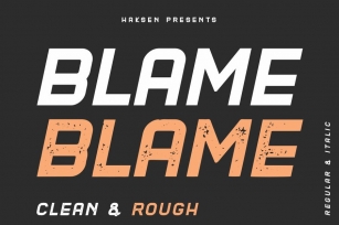Blame Font Download