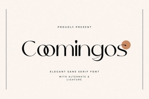 Coomingos - Elegant Sans Serif Font Font Download