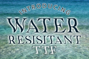 Water Resistant Font Download