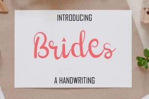 Brides Font Download