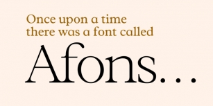 Afons Infant Font Download