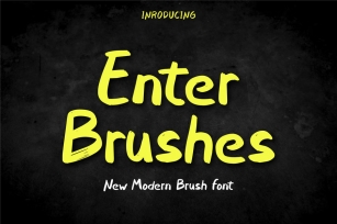 Enter Brushes Font Font Download