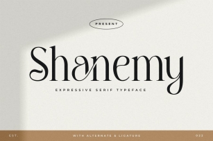 Shanemy - Expressive Serif Typeface Font Download
