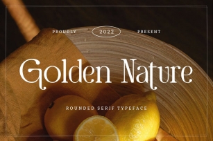 Golden Nature - Rounded Serif Typeface Font Download