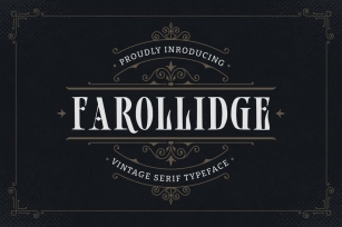 Farollidge - Vintage Serif Typeface Font Download