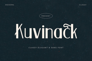 Kuvinack - Classy and Elegant Sans Font Font Download
